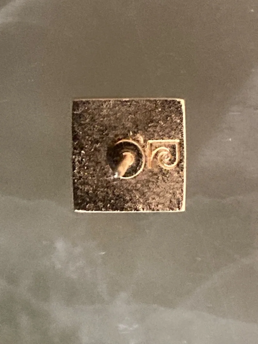 Vintage Pierre Cardin Tie Tack & Shields Pyramid Cufflinks – Gold Tone 1970s
